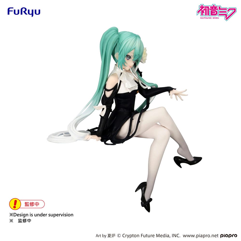 Hatsune Miku Noodle Stopper PVC Statue Flower Fairy White Rose 14 cm Image 4