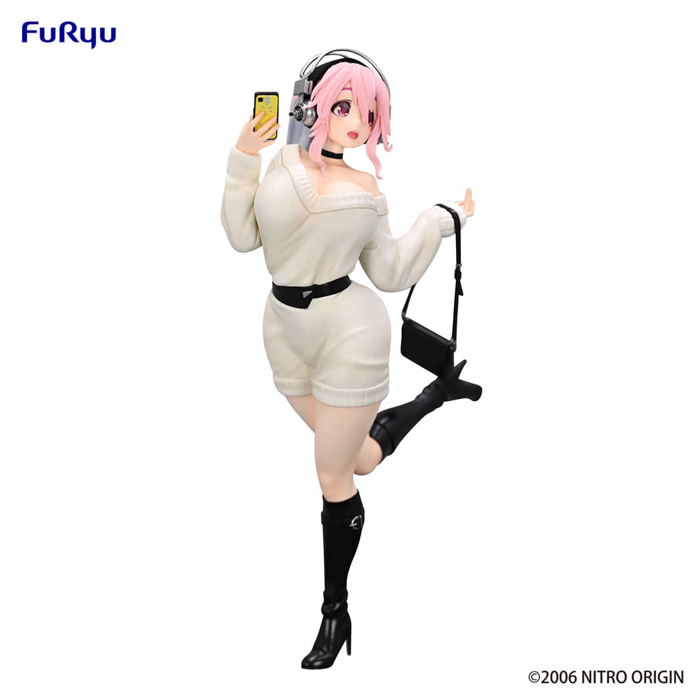 Super Sonico Trio-Try-iT PVC Statue Winter Memory Ver. 21 cm Image 6