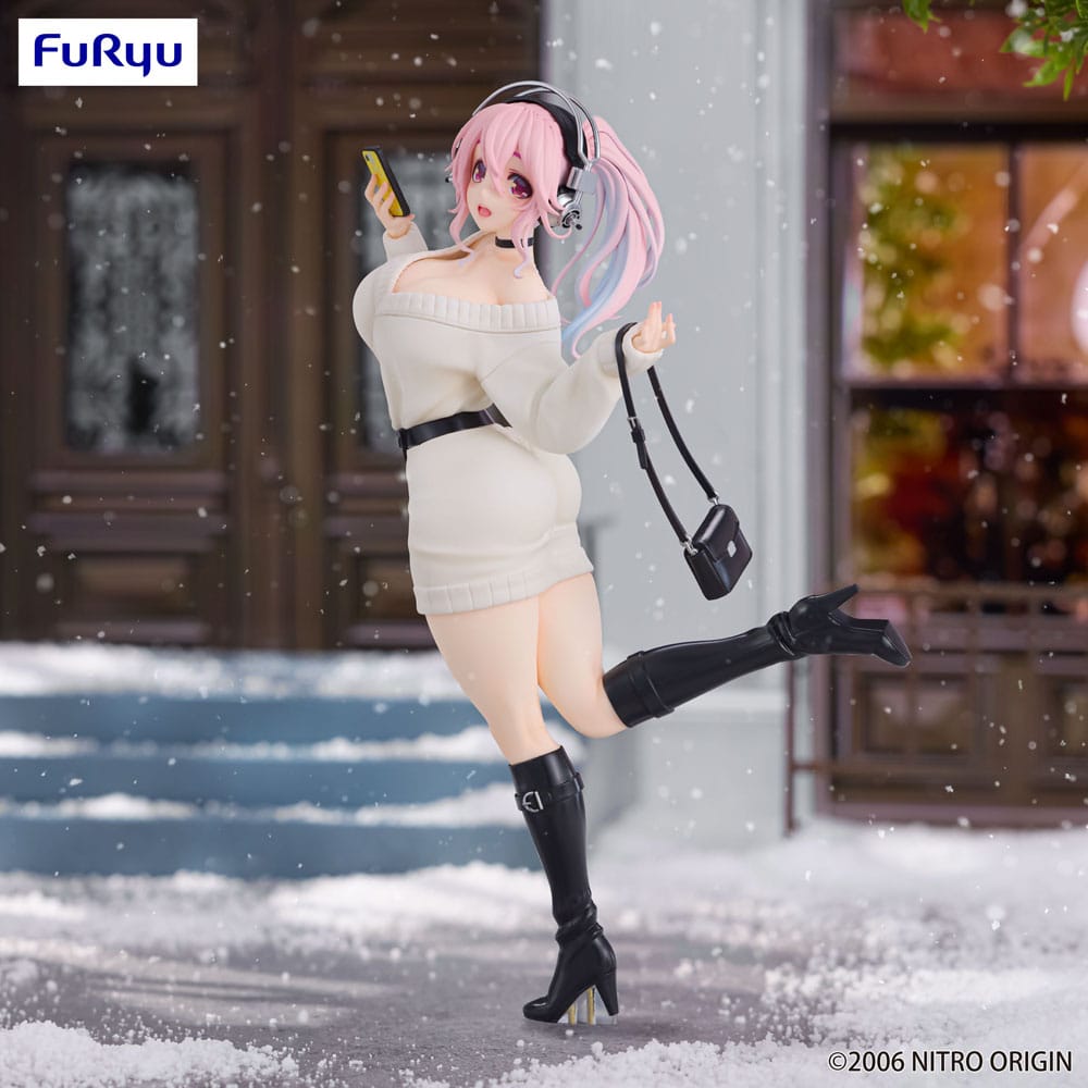 Super Sonico Trio-Try-iT PVC Statue Winter Memory Ver. 21 cm Image 7