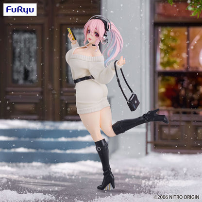 Super Sonico Trio-Try-iT PVC Statue Winter Memory Ver. 21 cm Image 7