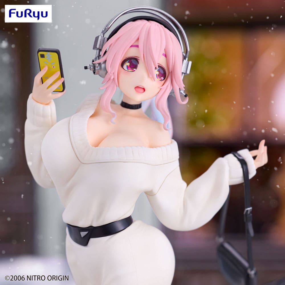 Super Sonico Trio-Try-iT PVC Statue Winter Memory Ver. 21 cm Image 9