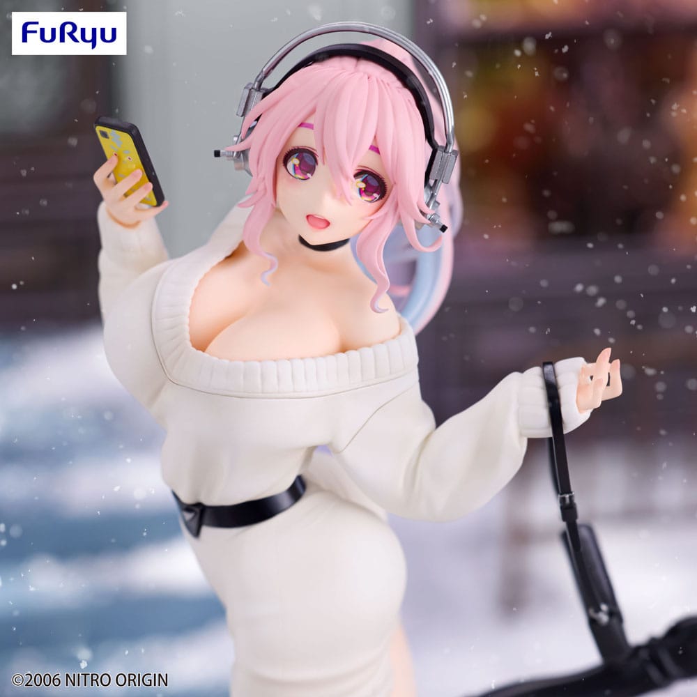Super Sonico Trio-Try-iT PVC Statue Winter Memory Ver. 21 cm Image 10