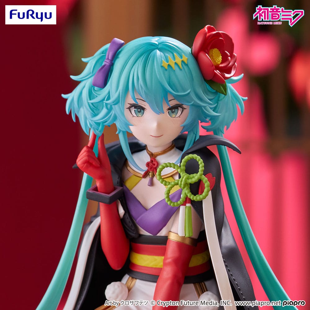 Hatsune Miku Noodle Stopper PVC Statue Flower Fairy Camellia 15 cm Image 2