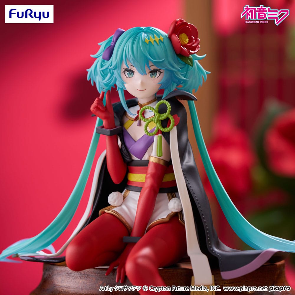 Hatsune Miku Noodle Stopper PVC Statue Flower Fairy Camellia 15 cm Image 6