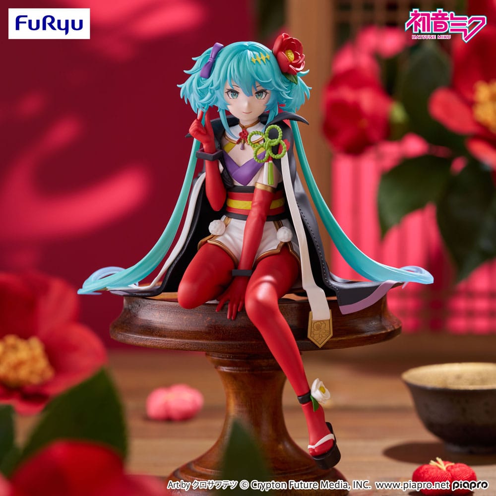 Hatsune Miku Noodle Stopper PVC Statue Flower Fairy Camellia 15 cm Image 9