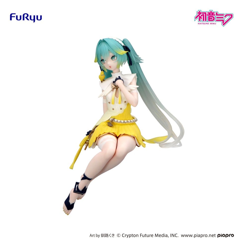 Hatsune Miku Noodle Stopper PVC Statue Canary Bird heo exclusive 14 cm Image 2