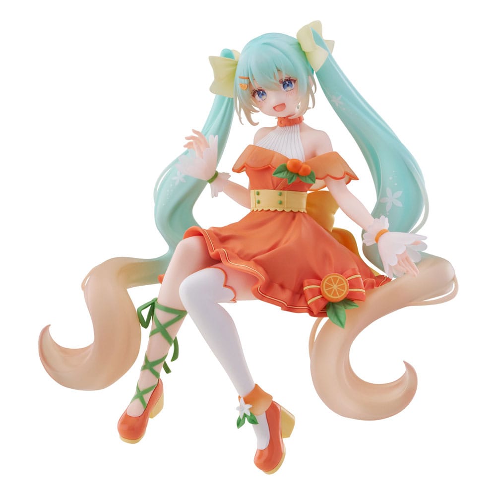 Hatsune Miku Noodle Stopper PVC Statue Hatsune Miku Citrus Ver. 14 cm Image