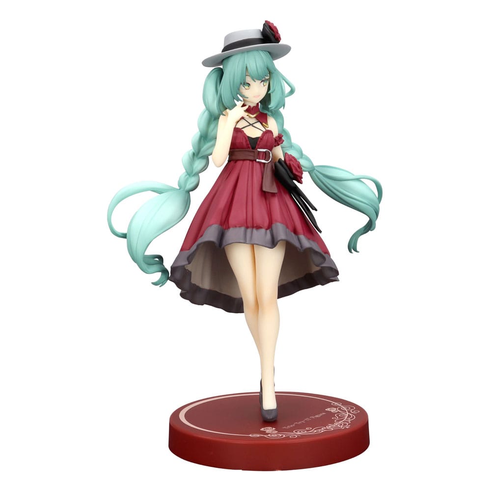 Hatsune Miku Trio-Try-iT PVC Statue Hatsune Miku Outing Dress Red Color Ver. 19 cm Image 1