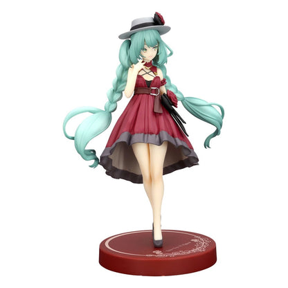 Hatsune Miku Trio-Try-iT PVC Statue Hatsune Miku Outing Dress Red Color Ver. 19 cm Image 1
