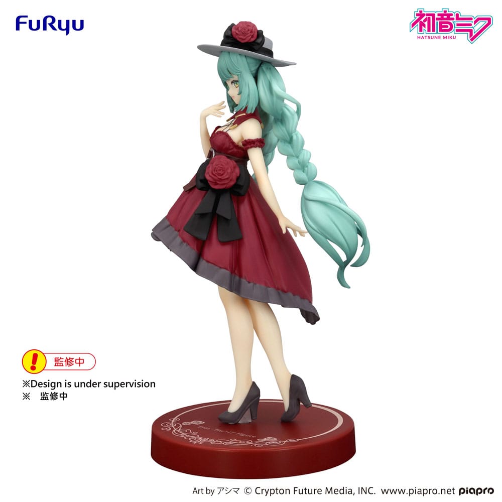 Hatsune Miku Trio-Try-iT PVC Statue Hatsune Miku Outing Dress Red Color Ver. 19 cm Image 3