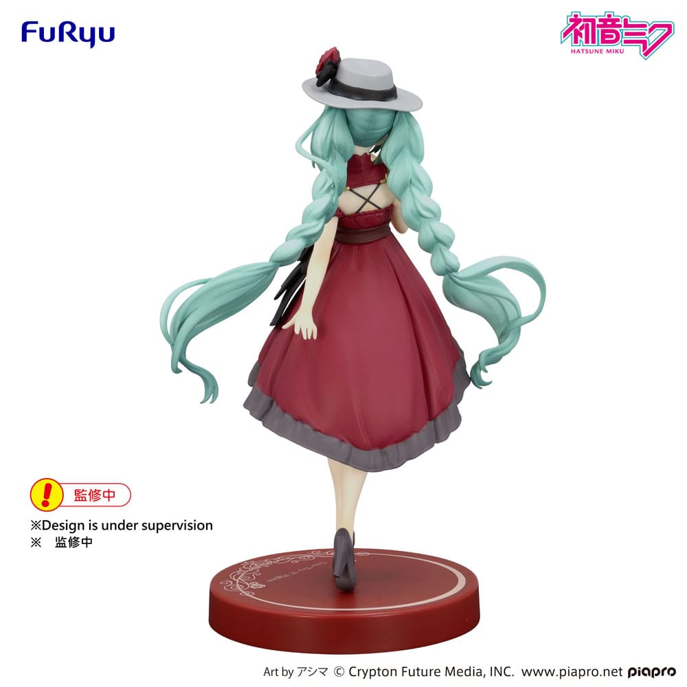 Hatsune Miku Trio-Try-iT PVC Statue Hatsune Miku Outing Dress Red Color Ver. 19 cm Image 5
