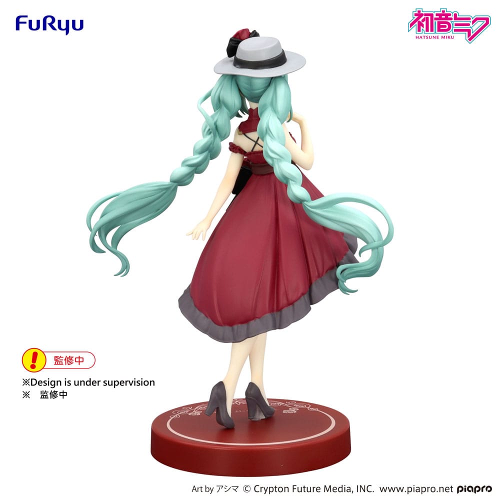 Hatsune Miku Trio-Try-iT PVC Statue Hatsune Miku Outing Dress Red Color Ver. 19 cm Image 6