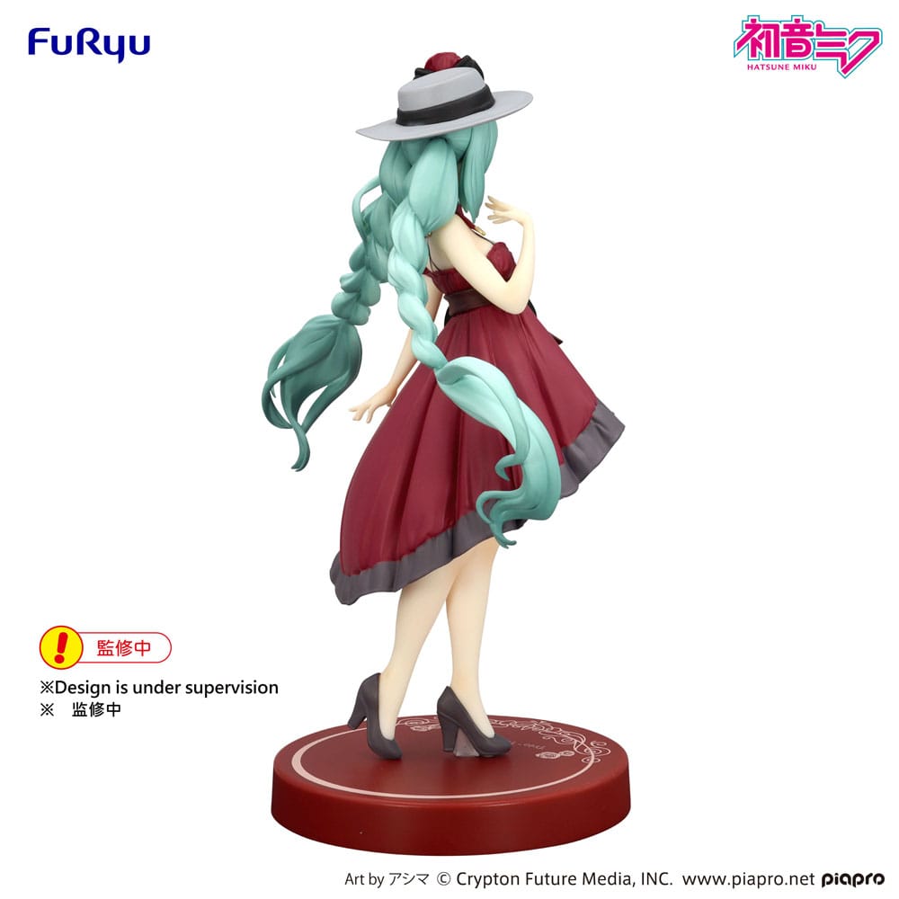 Hatsune Miku Trio-Try-iT PVC Statue Hatsune Miku Outing Dress Red Color Ver. 19 cm Image 7