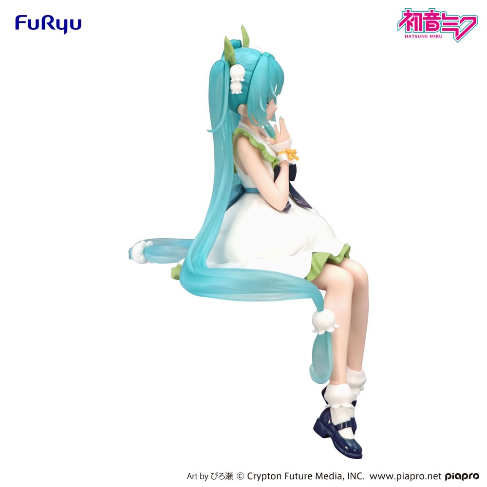 Hatsune Miku Noodle Stopper PVC Statue Flower Fairy Lily of the Valley 14 cm Image 3