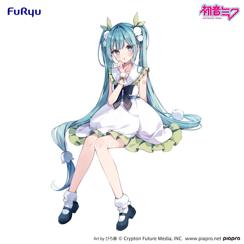 Hatsune Miku Noodle Stopper PVC Statue Flower Fairy Lily of the Valley 14 cm Image 5