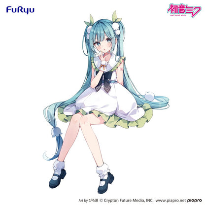 Hatsune Miku Noodle Stopper PVC Statue Flower Fairy Lily of the Valley 14 cm Image 5