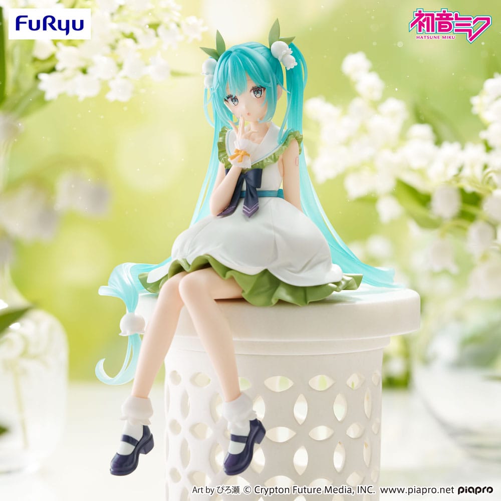 Hatsune Miku Noodle Stopper PVC Statue Flower Fairy Lily of the Valley 14 cm Image 6