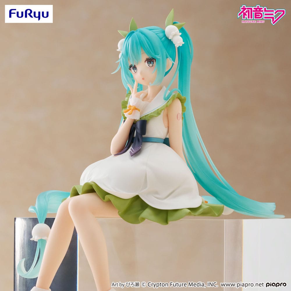 Hatsune Miku Noodle Stopper PVC Statue Flower Fairy Lily of the Valley 14 cm Image 10