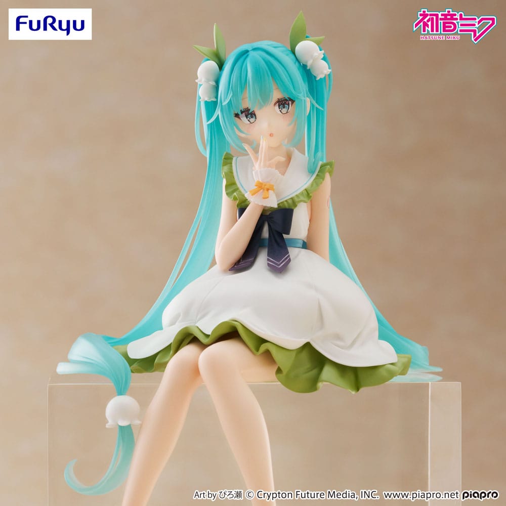 Hatsune Miku Noodle Stopper PVC Statue Flower Fairy Lily of the Valley 14 cm Image 11