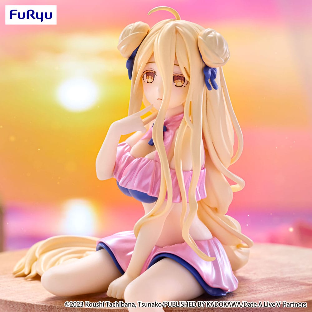 Date A Live V Noodle Stopper PVC Statue Mukuro Hoshimiya Swimsuit Pastel Pink Color Ver. 13 cm Image 2