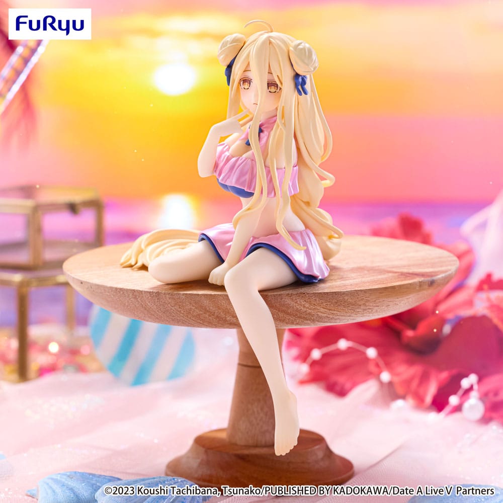 Date A Live V Noodle Stopper PVC Statue Mukuro Hoshimiya Swimsuit Pastel Pink Color Ver. 13 cm Image 3