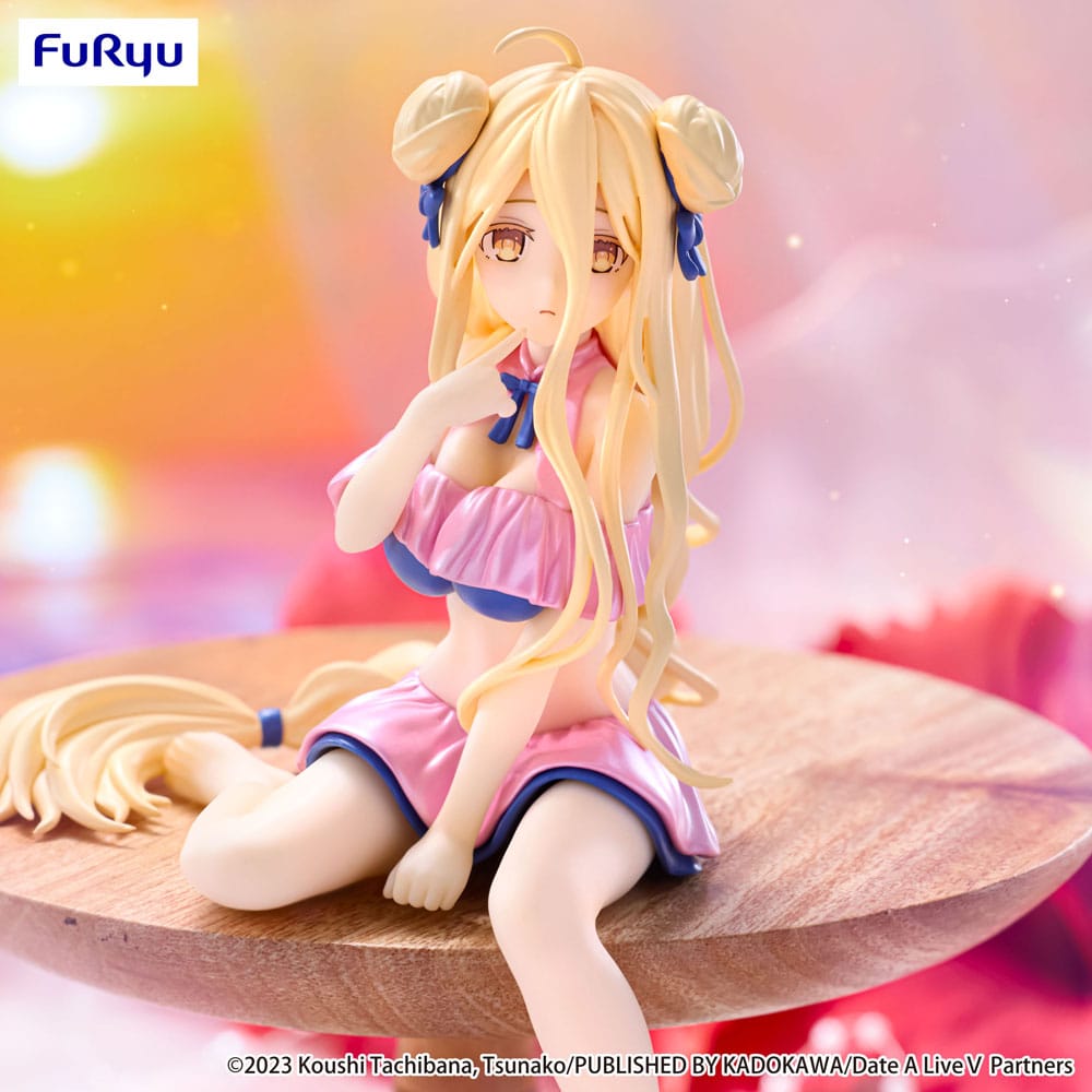 Date A Live V Noodle Stopper PVC Statue Mukuro Hoshimiya Swimsuit Pastel Pink Color Ver. 13 cm Image 5
