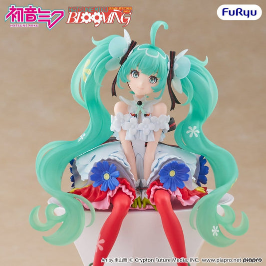Hatsune Miku Noodle Stopper PVC Statue Hatsune Miku Japan Live Tour 2025 Blooming 14 cm Image 2
