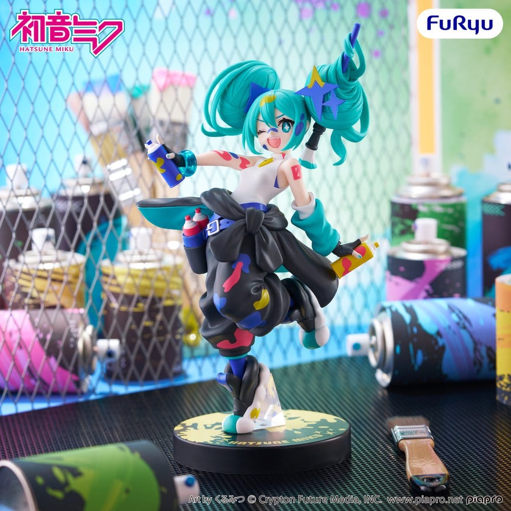 Hatsune Miku Muchute PVC Statue Paint Girl Another Color Ver. 23 cm Image 1