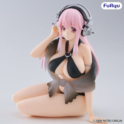 Super Sonico Noodle Stopper PVC Statue Super Sonico Swimsuit Black Color Ver. 10 cm Image 7