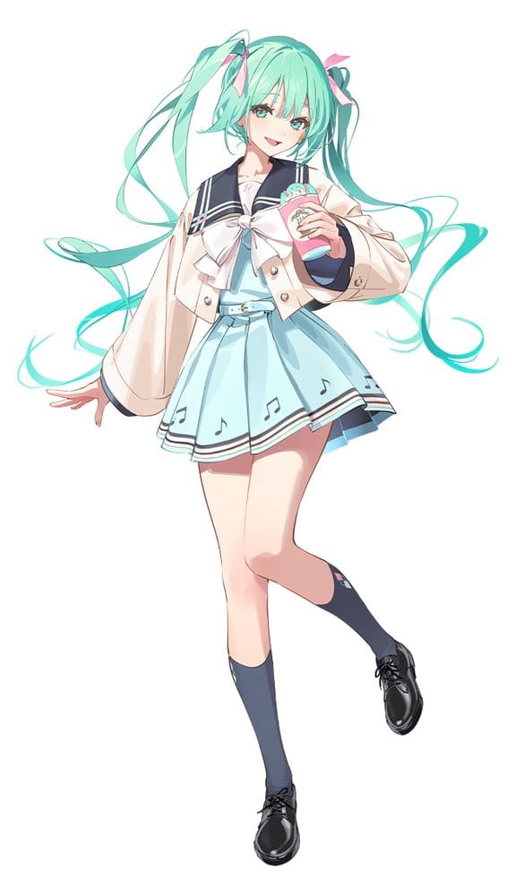 Hatsune Miku Sweet School Life PVC Figur Pure Version 18 cm Image