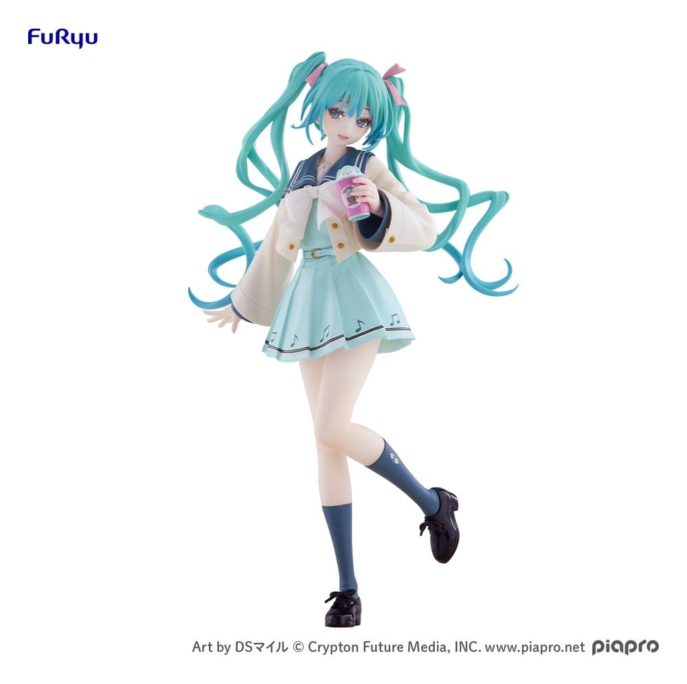 Hatsune Miku Sweet School Life PVC Figur Pure Version 18 cm Image