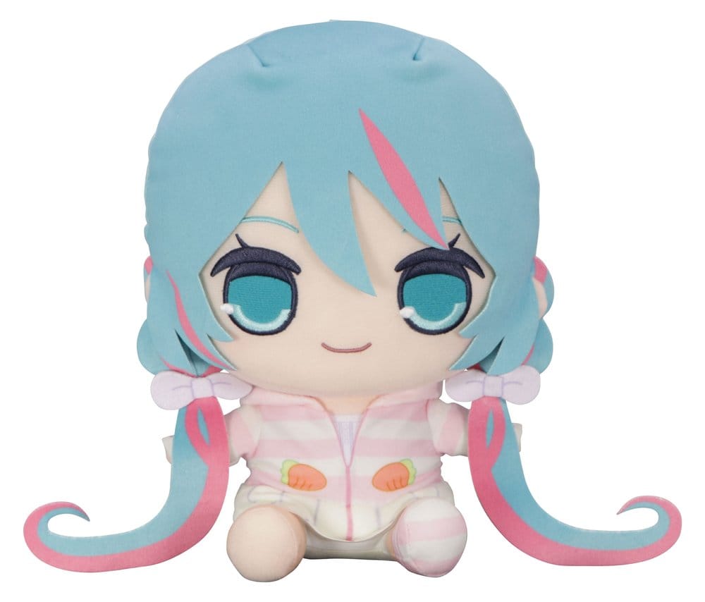 Hatsune Miku Kyurumaru Big Plüschfigur Rabbit Ear Hood Pajama 28 cm Image 1