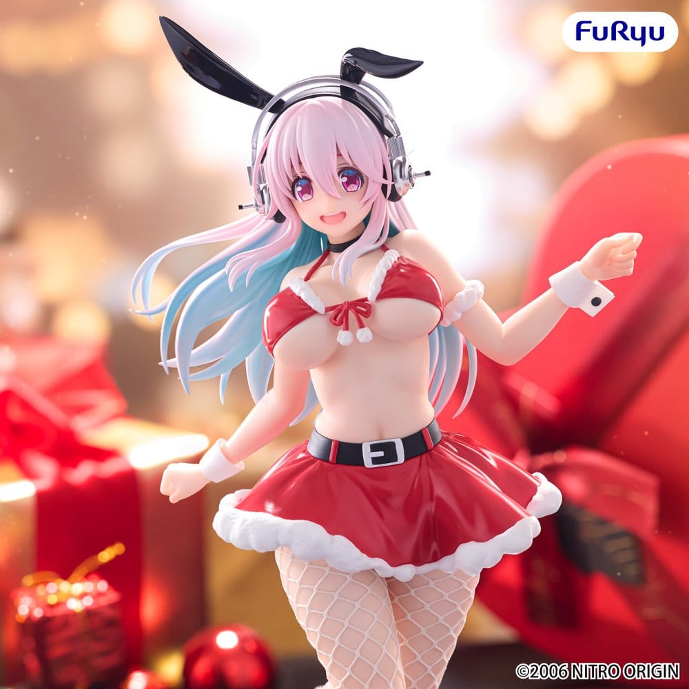 Super Sonico BiCute Bunnies PVC Figur Santa Ver. 30 cm Image 4