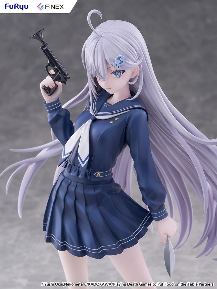 Playing Death Games to Put Food on the Table PVC Figur 1/7 Yuki School Uniform Ver. 24 cm Image 3