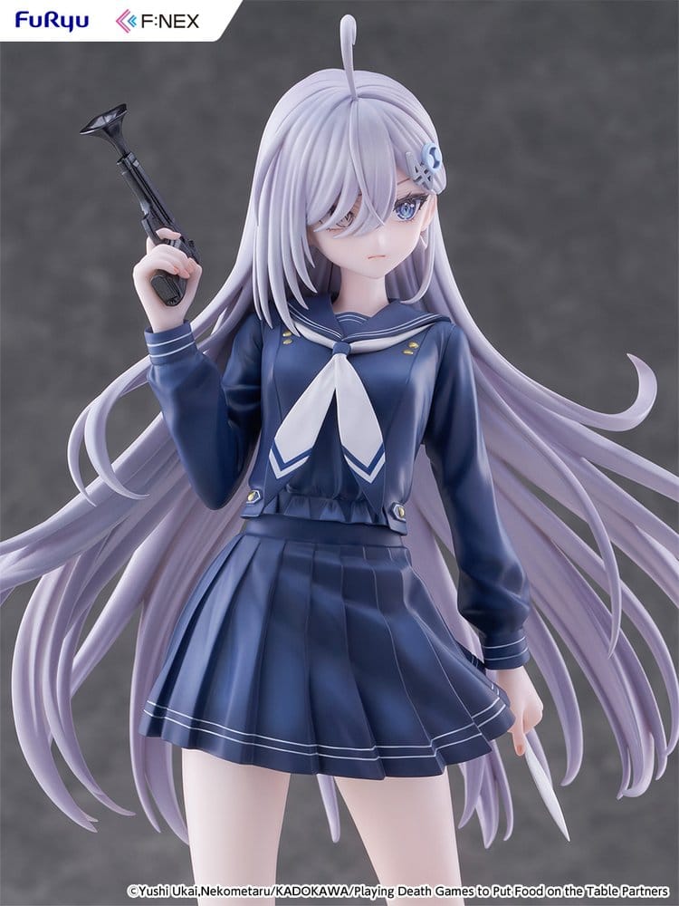 Playing Death Games to Put Food on the Table PVC Figur 1/7 Yuki School Uniform Ver. 24 cm Image 4