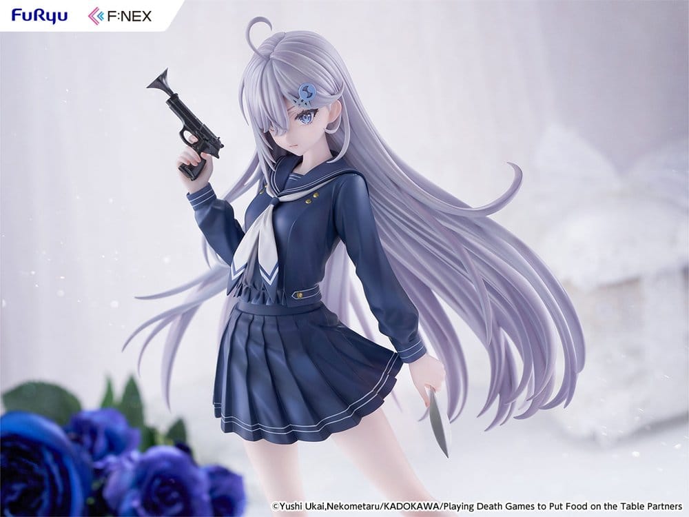 Playing Death Games to Put Food on the Table PVC Figur 1/7 Yuki School Uniform Ver. 24 cm Image 8