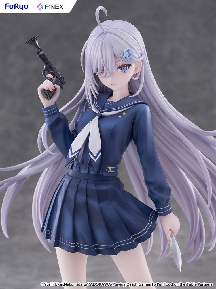 Playing Death Games to Put Food on the Table PVC Figur 1/7 Yuki School Uniform Ver. 24 cm Image 13