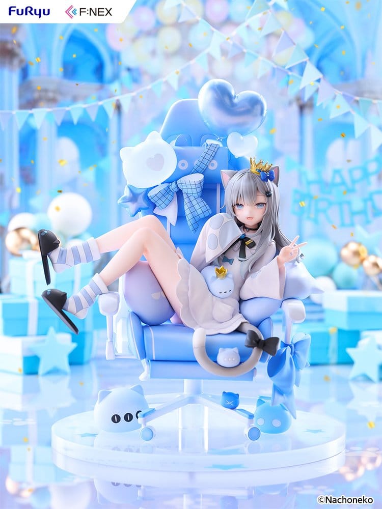 Virtual YouTuber F:NEX PVC Figur 1/7 Nachoneko Birthday Ver. 24 cm Image 2