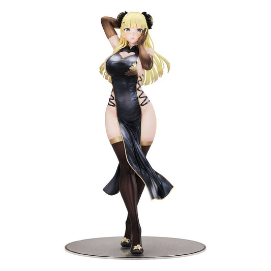 Original Character Statue 1/7 China Girl Black Ver. Illustrated by Oekakizuki 20 cm Image 1