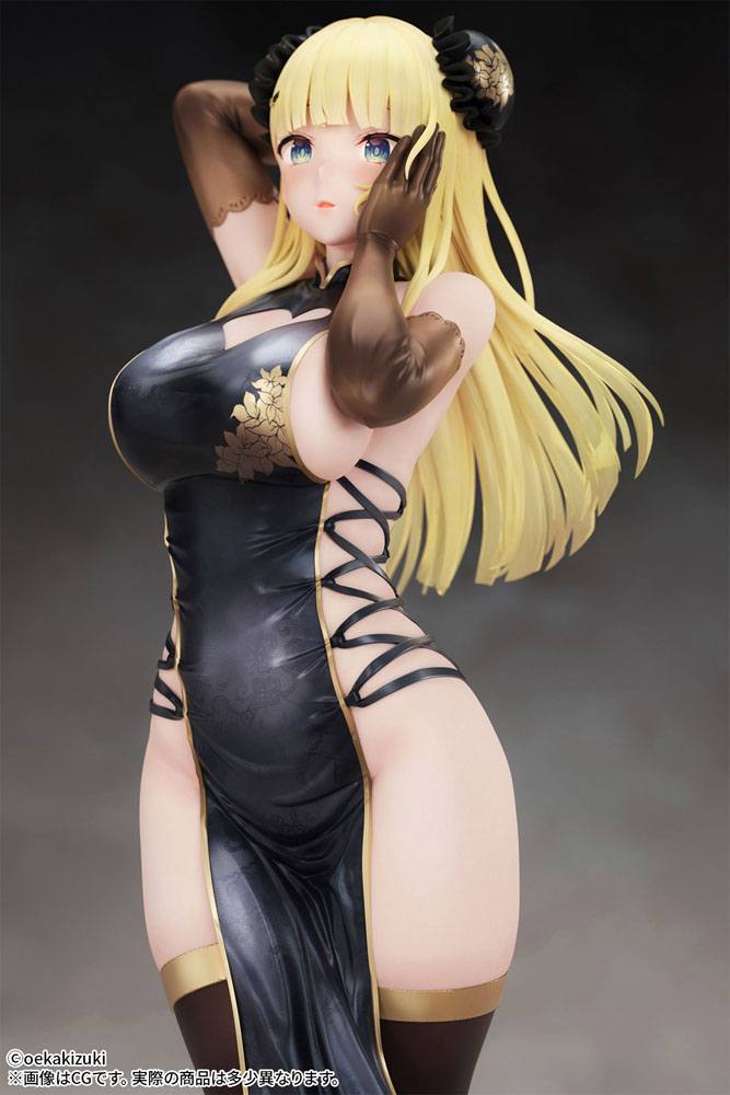 Original Character Statue 1/7 China Girl Black Ver. Illustrated by Oekakizuki 20 cm Image 6