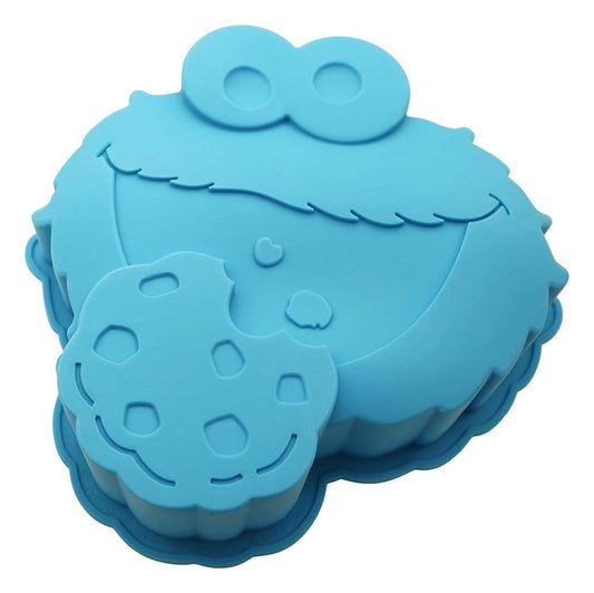 Sesamstraße Silikon-Backform Krümelmonster blau Image