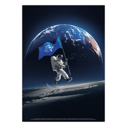 Humankind Poster Glow in the Dark Astronaut Image 2