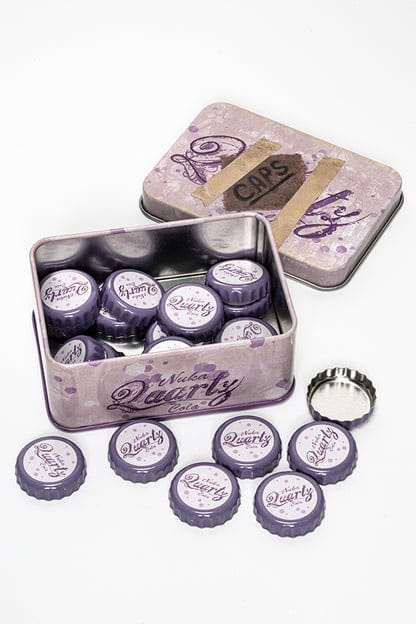 Fallout Bottle Caps Series Collectible Tin Nuka Quartz 10 cm Image 1