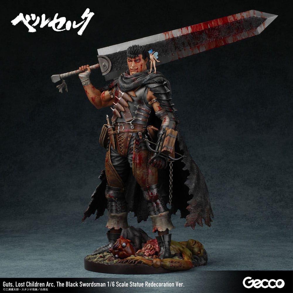 Berserk Statue 1/6 Guts Lost Children Arc The Black Swordsman Redecoration Ver. 38 cm Image 1