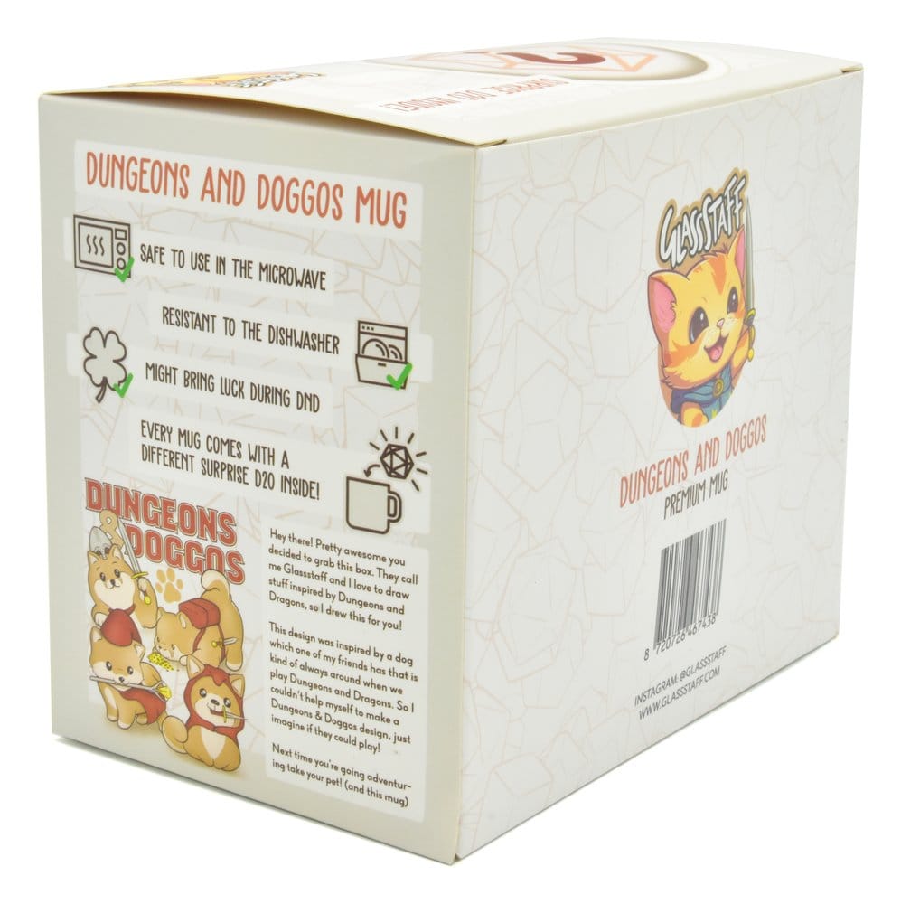 Glassstaff Geschenkbox Tasse & Würfel D20 Dungeons & Doggos Image 2