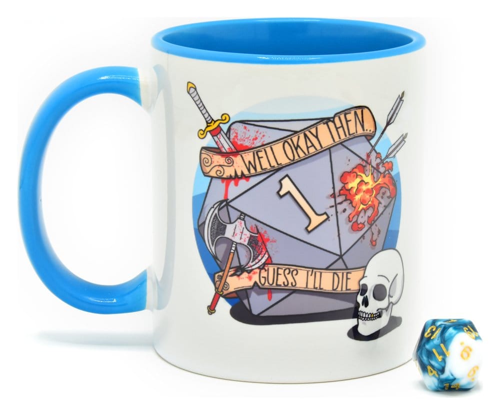 Glassstaff Geschenkbox Tasse & Würfel D20 Guess I'll Die Image 1
