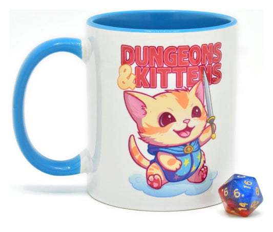 Glassstaff Geschenkbox Tasse & Würfel D20 Dungeons & Kittens Image 1