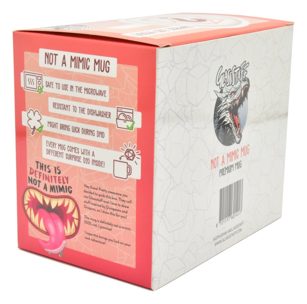 Glassstaff Geschenkbox Tasse & Würfel D20 Not a Mimic Image 2