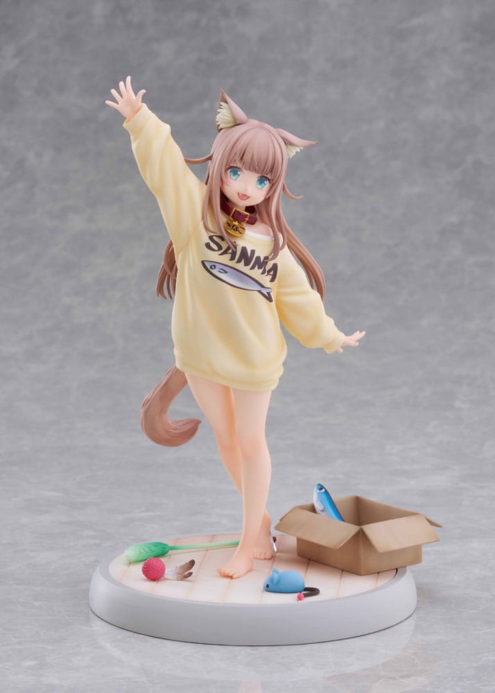 My Cat Is a Kawaii Girl Statue 1/6 Kinako Play With Ver. AmiAmi Limited Edition 21 cm Image 2