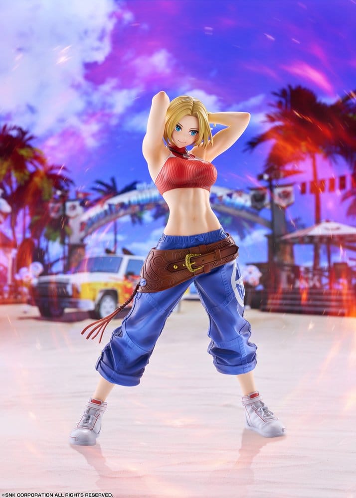 Fighting Girls Collection The King of Fighters XV PVC Figur 1/7 Blue Mary AmiAmi Limited Edition 26 cm Image 8